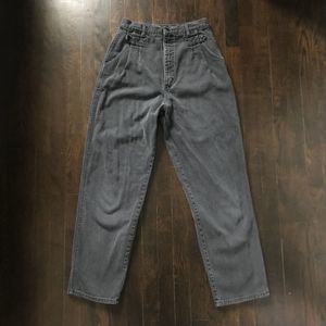 Vintage Wrangler Jeans Womens 28 USA Faded Black Straight Bareback Western 28x29